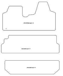 Tappetini per Peugeot Expert II bus 2007-2016 MTM Top