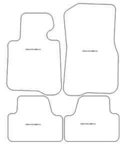 Tappetini per BMW Serie 4 (F33) Cabrio 2014-2021 MTM Top