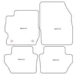 Tappetini per Ford Ka III 09.2017-01.2020 MTM Top