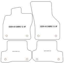Tapis pour Audi A3 (8V7) Cabrio 2014-2020 MTM Top