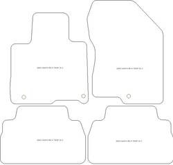 Tapis pour Hyundai Santa Fe IV (TM) 5 sieges Diesel 2018- MTM Top