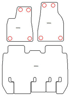 Tapis pour Tesla Model X 5 sieges 2016- MTM Top