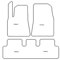 es. tapis de sol auto MTM Top - bordure noire similicuir - surpiqure blanche