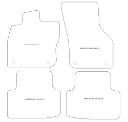 Tappetini auto per Skoda Octavia e-Tec 2020-