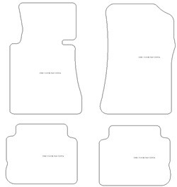 es. tapis de sol auto MTM Top - bordure noire similicuir - surpiqure blanche