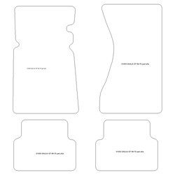 Tapis pour Alfa Romeo Giulia GT (pedalier haut/suspendu) 1963-1975 MTM Top