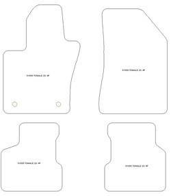 Tapis pour Alfa Romeo Tonale (aussi 48V-Hybrid / Plug-in Hybrid) 2022- MTM Top