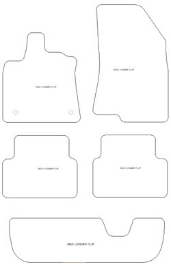 Tapis pour Dacia Jogger 7 sieges 2022- MTM Top