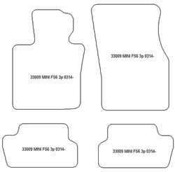 es. tapis de sol auto MTM Top - bordure noire similicuir - surpiqure blanche