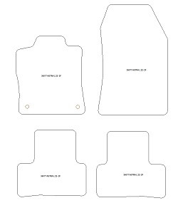 Tapis pour Opel Astra L (aussi Plug-in Hybrid) 2022- MTM Top