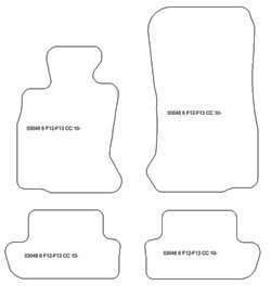 Tapis pour BMW Serie 6 (F13) Coupe 2011- MTM Top