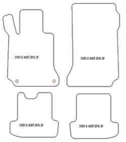 Tapis pour Mercedes Classe E (A207) Cabrio 2010-09.2017 MTM Top