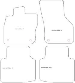 Tapis pour Skoda Superb IV (3Y) Wagon (aussi Hybrid / Plug-in Hybrid) 2024- MTM Top