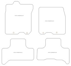 Tapis pour Toyota FJ Cruiser 2006-2022 MTM Top