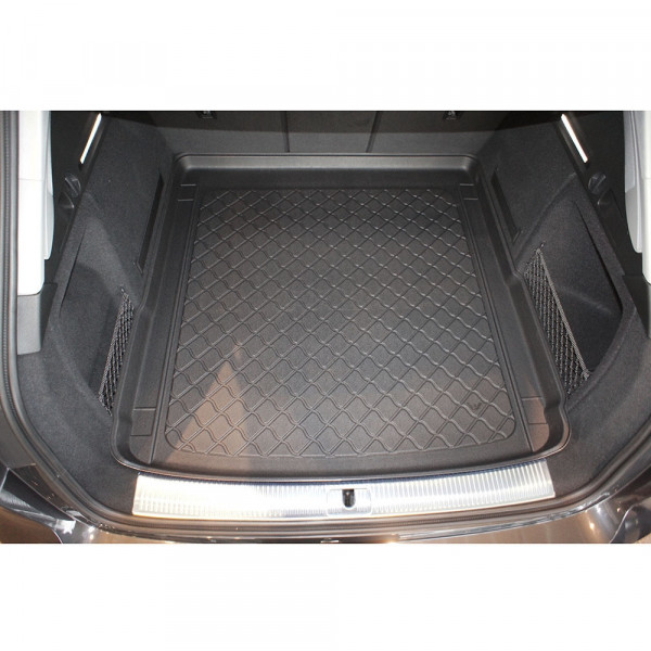  Tapis Coffre Voiture Tapis Coffre Voiture Cuir pour Audi A4 B9  8W 2016-2020 Berline A4L Avant Tapis Coffre Doublure Cargo Pad Cargo Liner  Tapis Sol du Coffre (Couleur : Brun)