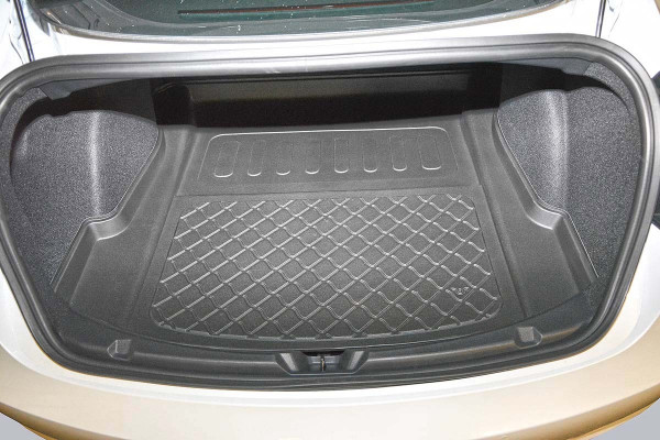 Tapis de coffre pour Tesla Model 3 antidérapant et toutes saisons Noir –  omac-france