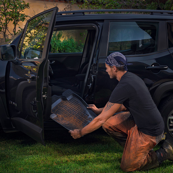 ELMASLINE 3D Tapis De Sol Et Tapis De Coffre Pour Nissan Qashqai (J12) 2021-2025 (Plancher De Chargement Supérieur) | Ne Rentre Pas Dans E-Power !!! | Tapis De Voiture Et