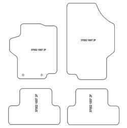 Tapis Caoutchouc Voiture 4 Pièces Pour Peugeot 1007 (2004-2009) - Compatibilité Améliorée, Antidérapants, Noir