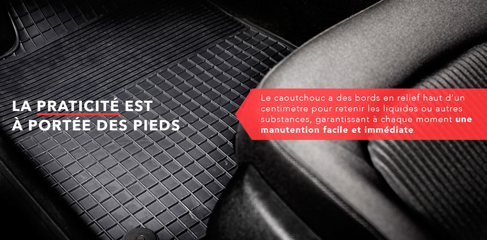 Tapis de coffre voiture MOTTEZ, L.95 m x l.60 cm, E.5 cm x l.5 µm